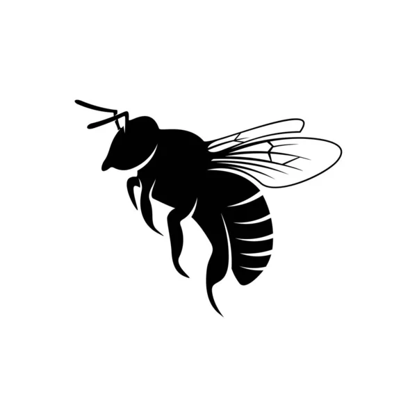 Logo d'abeille vecteur de conception. Symbole d'icône. Illustration du modèle — Image vectorielle