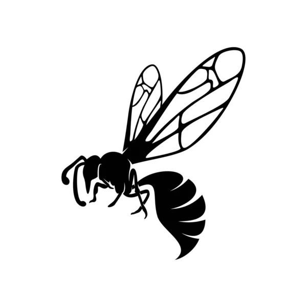 Logo d'abeille vecteur de conception. Symbole d'icône. Illustration du modèle — Image vectorielle