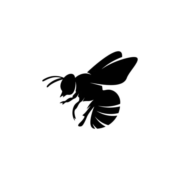 Bee logó design vektor. Ikon szimbólum. Sablon Illusztráció — Stock Vector