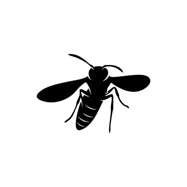 Logo d'abeille vecteur de conception. Symbole d'icône. Illustration du modèle — Image vectorielle