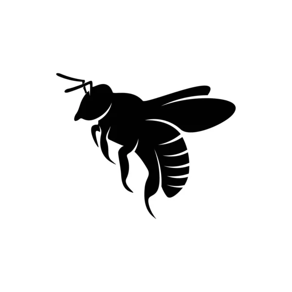 蜂のロゴデザインベクトル。アイコンシンボル。テンプレートイラスト — ストックベクタ