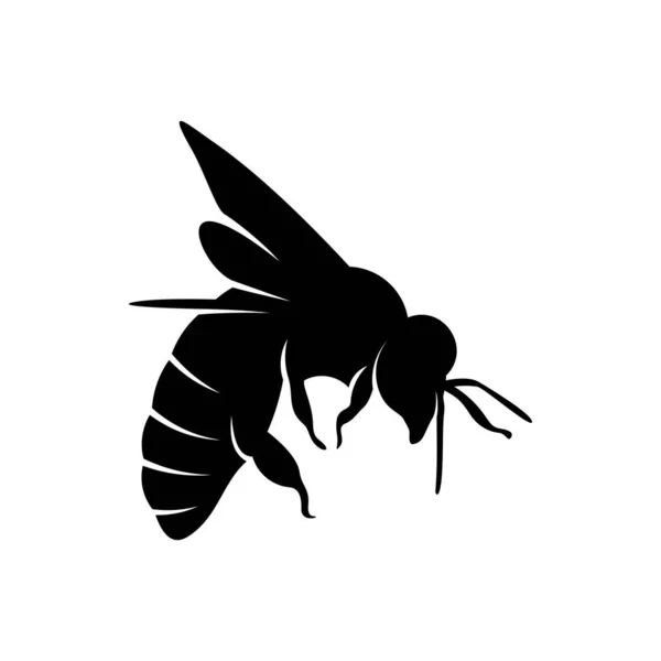 Logo d'abeille vecteur de conception. Symbole d'icône. Illustration du modèle — Image vectorielle