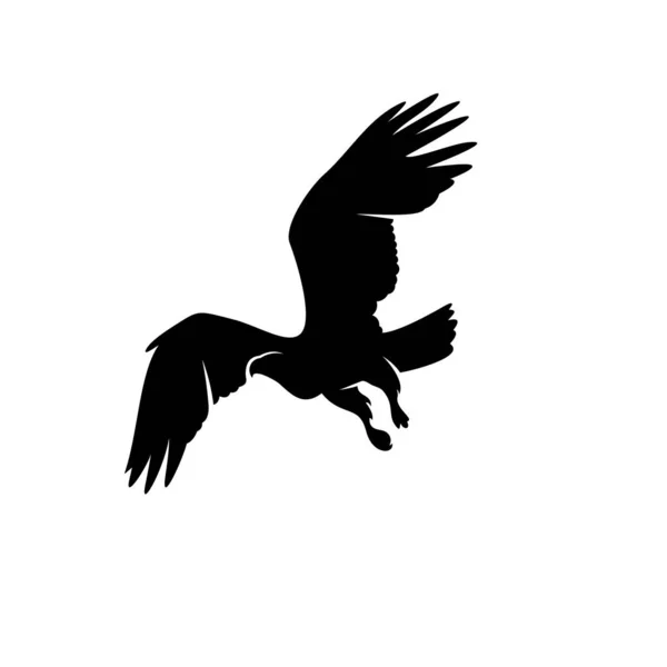 Vettore di progettazione logo aquila. Illustrazione modello logo aquila — Vettoriale Stock