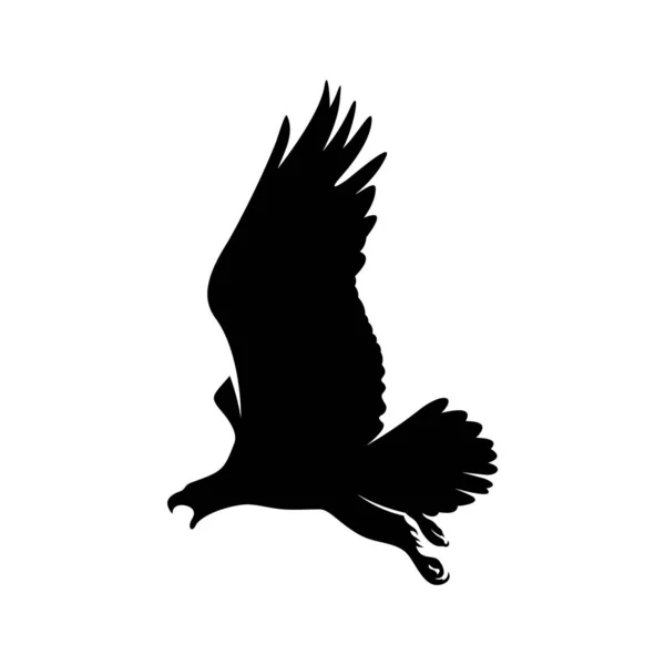 Diseño del logo del águila vector. Ilustración de plantilla de logo de águila — Vector de stock