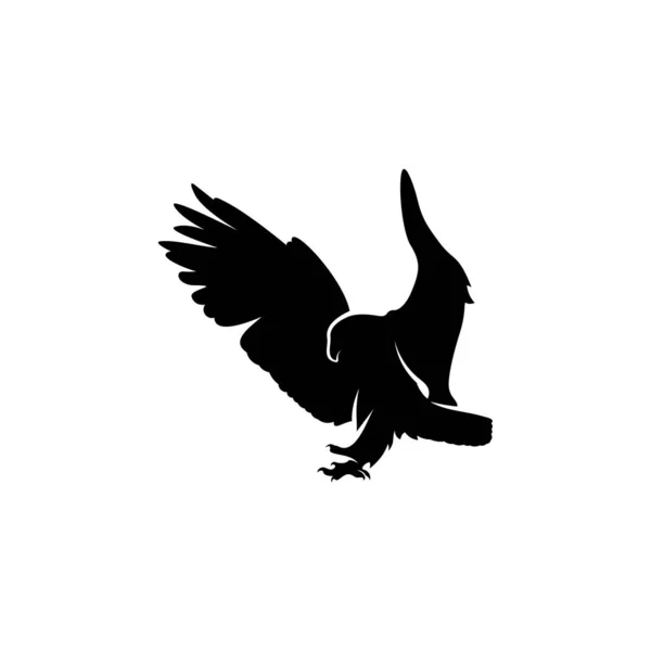 Adelaar logo ontwerp vector. Eagle logo template illustratie — Stockvector