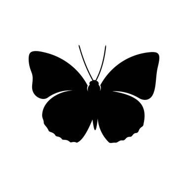 Kelebek logosu tasarım vektörü. Kelebek logosu çizimi