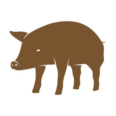 Domuz Logosu Tasarım Vektörü. Şablon İllüstrasyonu. Simge Sembolü