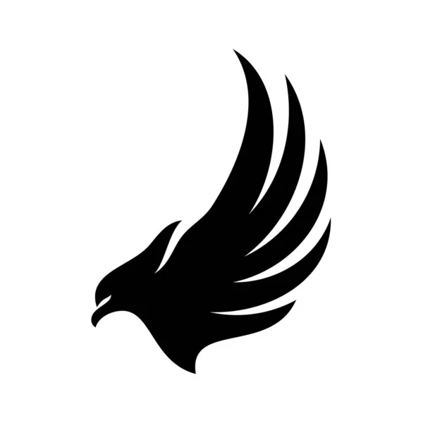 Diseño del logo del águila vector. Ilustración de plantilla de logo de águila — Vector de stock