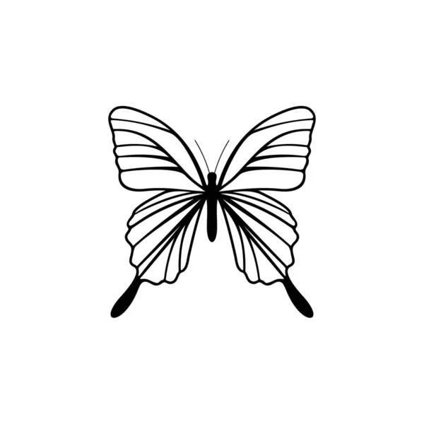 Vector de diseño de logotipo de mariposa. Plantilla de logotipo de mariposa ilustración — Vector de stock