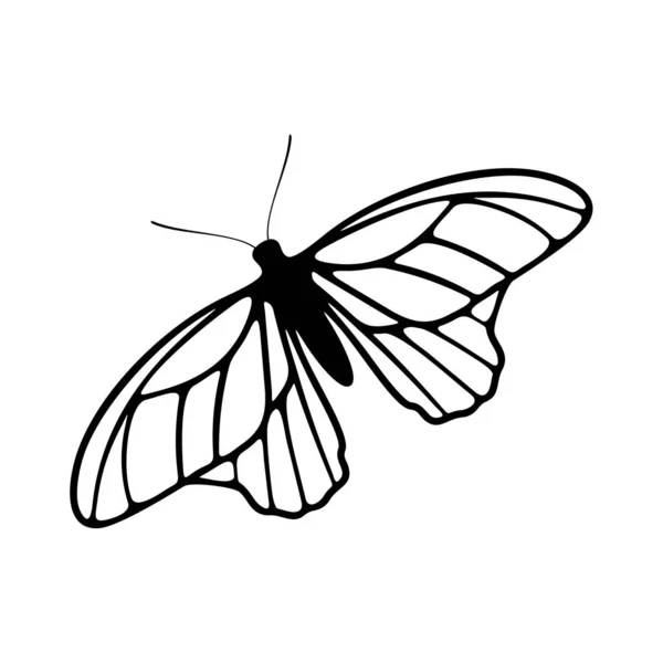 Butterfly logo design vector. Butterfly logo template illustration — ストックベクタ
