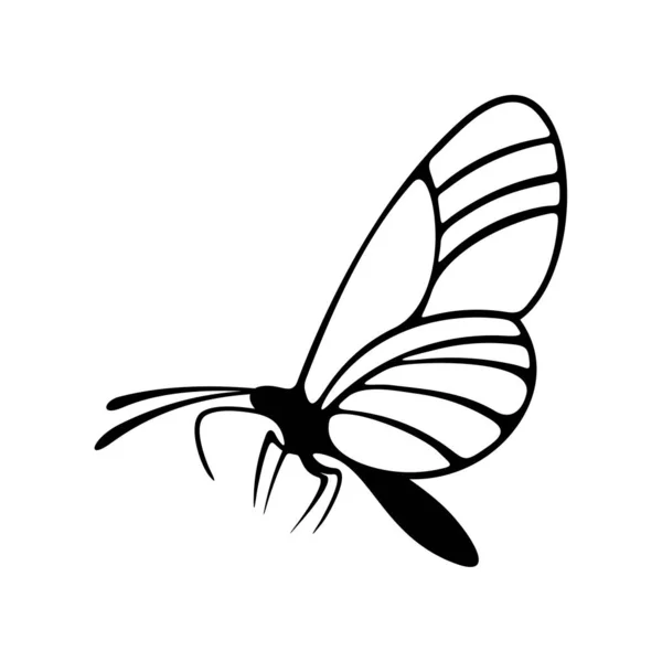 Butterfly logo design vector. Butterfly logo template illustration — Stock Vector