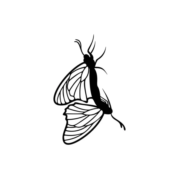 Schmetterling Logo Design Vektor. Schmetterling Logo Vorlage Illustration — Stockvektor