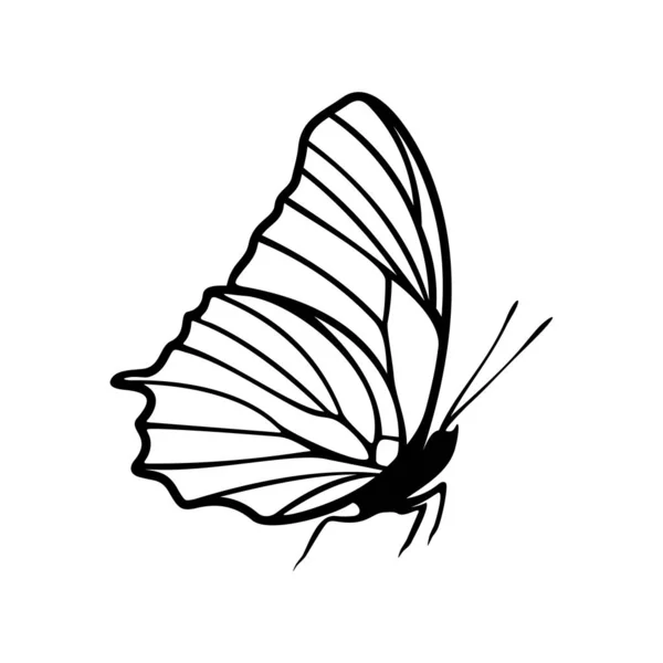 Butterfly logo design vector. Butterfly logo template illustration — 图库矢量图片