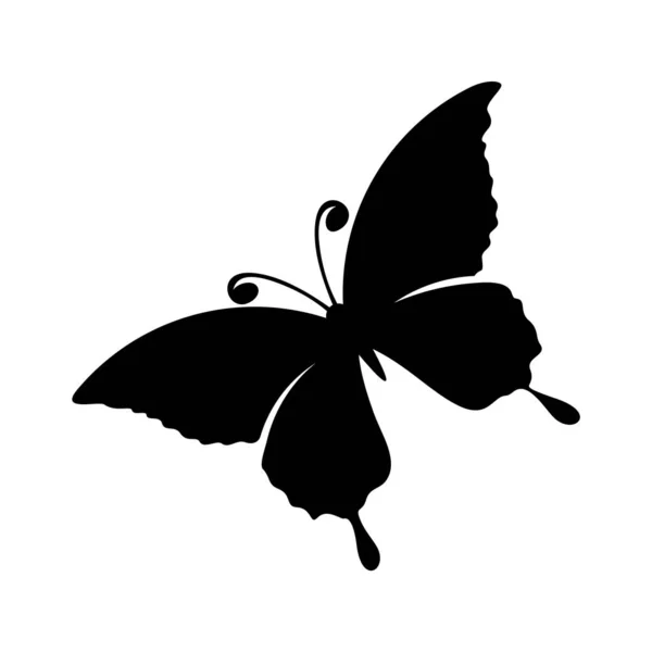 Butterfly logo design vektor. Fjäril logotyp mall illustration — Stock vektor