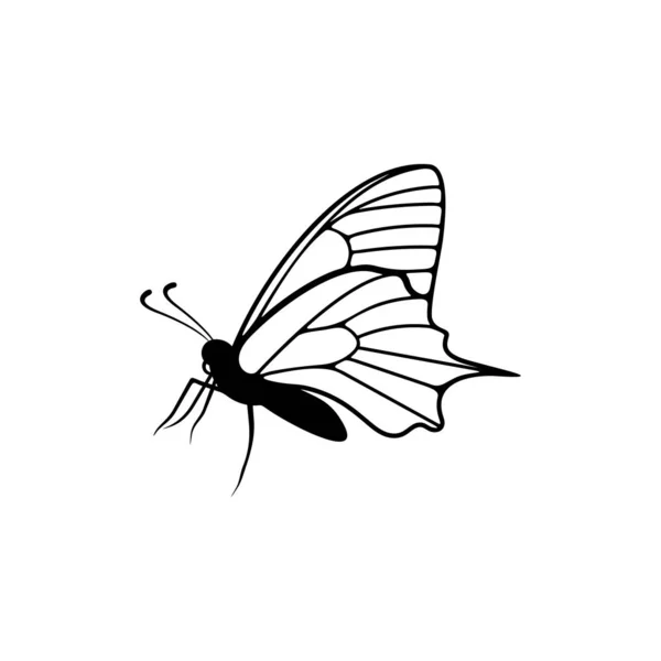 Butterfly logo design vector. Butterfly logo template illustration — 스톡 벡터