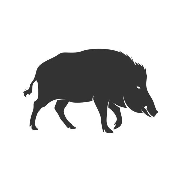 Wildschwein-Logo-Designvektor. Vorlage Illustration. Symbolbild — Stockvektor