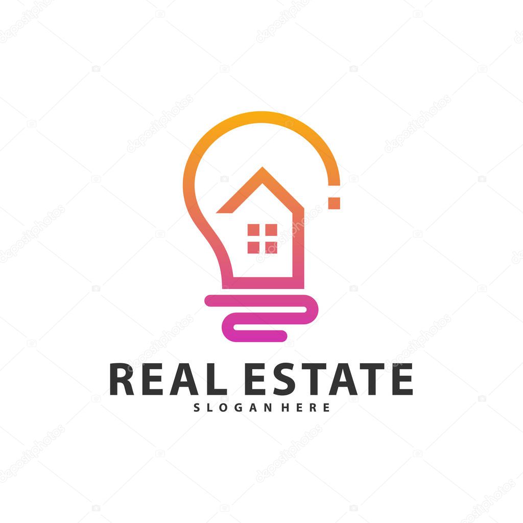 Creative Bulb City Logo Symbol Template Design Vector, Emblem, Design Concept, Creative Symbol, Icon