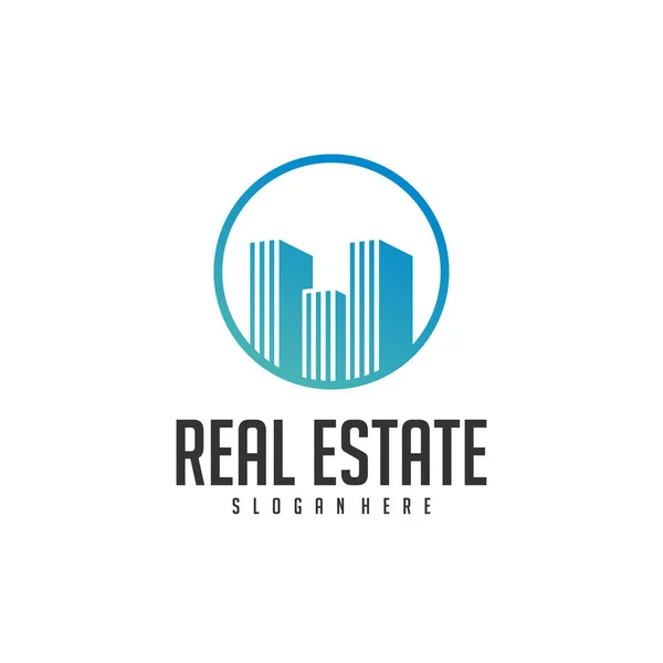 Building Idea logo template, Modern City logo designs concept, Real Estate logo Vector Illustration — Stock Vector