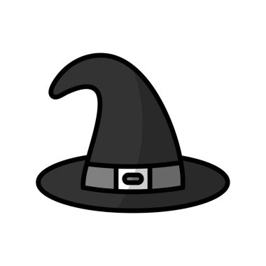 Cadılar Bayramı Tasarım Simgesi Vektörü izole edildi. Şablon İllüstrasyonu