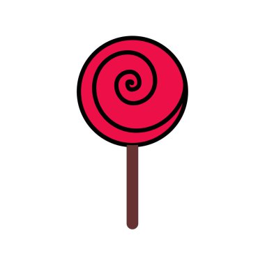 Cadılar Bayramı Tasarım Simgesi Vektörü izole edildi. Şablon İllüstrasyonu