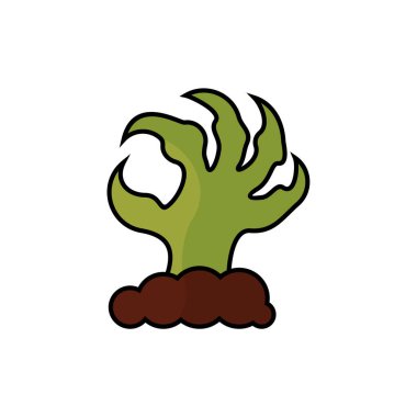 Cadılar Bayramı Tasarım Simgesi Vektörü izole edildi. Şablon İllüstrasyonu