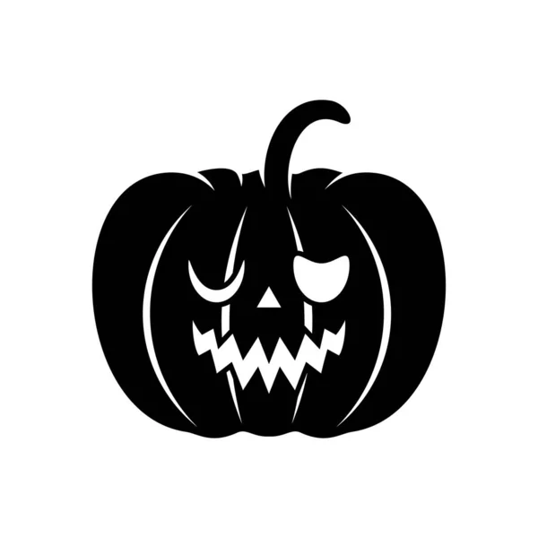 Citrouille pour Halloween Design vecteur isolé. Illustration de modèle d'Halloween heureux — Image vectorielle