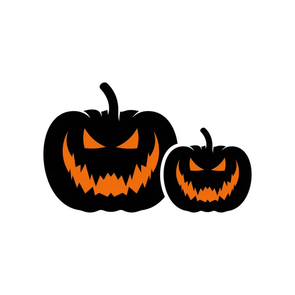 Abóbora para Halloween Design Vector isolado. Feliz modelo de Halloween Ilustração — Vetor de Stock