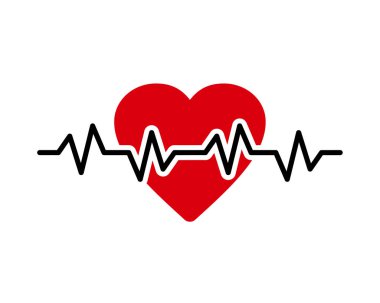 Pulse simgesi grafik tasarım şablonu izole edilmiş, yaratıcı tasarım, simge sembolü, illüstrasyon