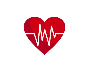Pulse simgesi grafik tasarım şablonu izole edilmiş, yaratıcı tasarım, simge sembolü, illüstrasyon