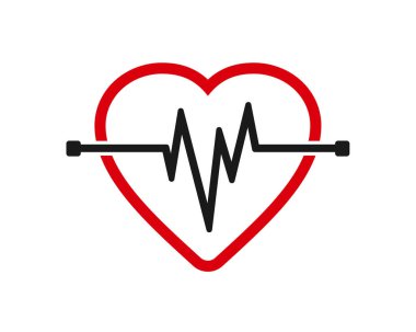 Pulse simgesi grafik tasarım şablonu izole edilmiş, yaratıcı tasarım, simge sembolü, illüstrasyon