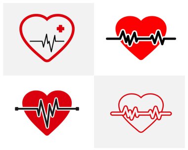 Pulse simge grafik tasarım şablonu vektörü izole, yaratıcı tasarım, simge, illüstrasyon