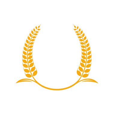 Tarım Buğday logo şablonu vektörü, Lüks Buğday Logosu Kavramı, Simge Sembolü