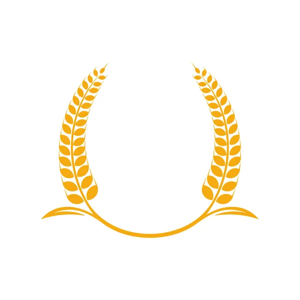 Agriculture Wheat λογότυπο πρότυπο διάνυσμα, Luxury Wheat Logo Concept, σύμβολο εικονιδίων — Διανυσματικό Αρχείο