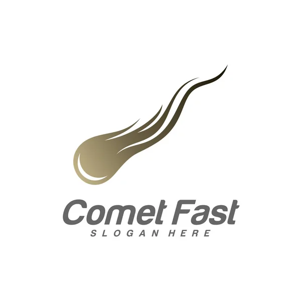 Комета Logo Vector, Comet Logo Design Template, Icon Symbol, Illustration — стоковий вектор