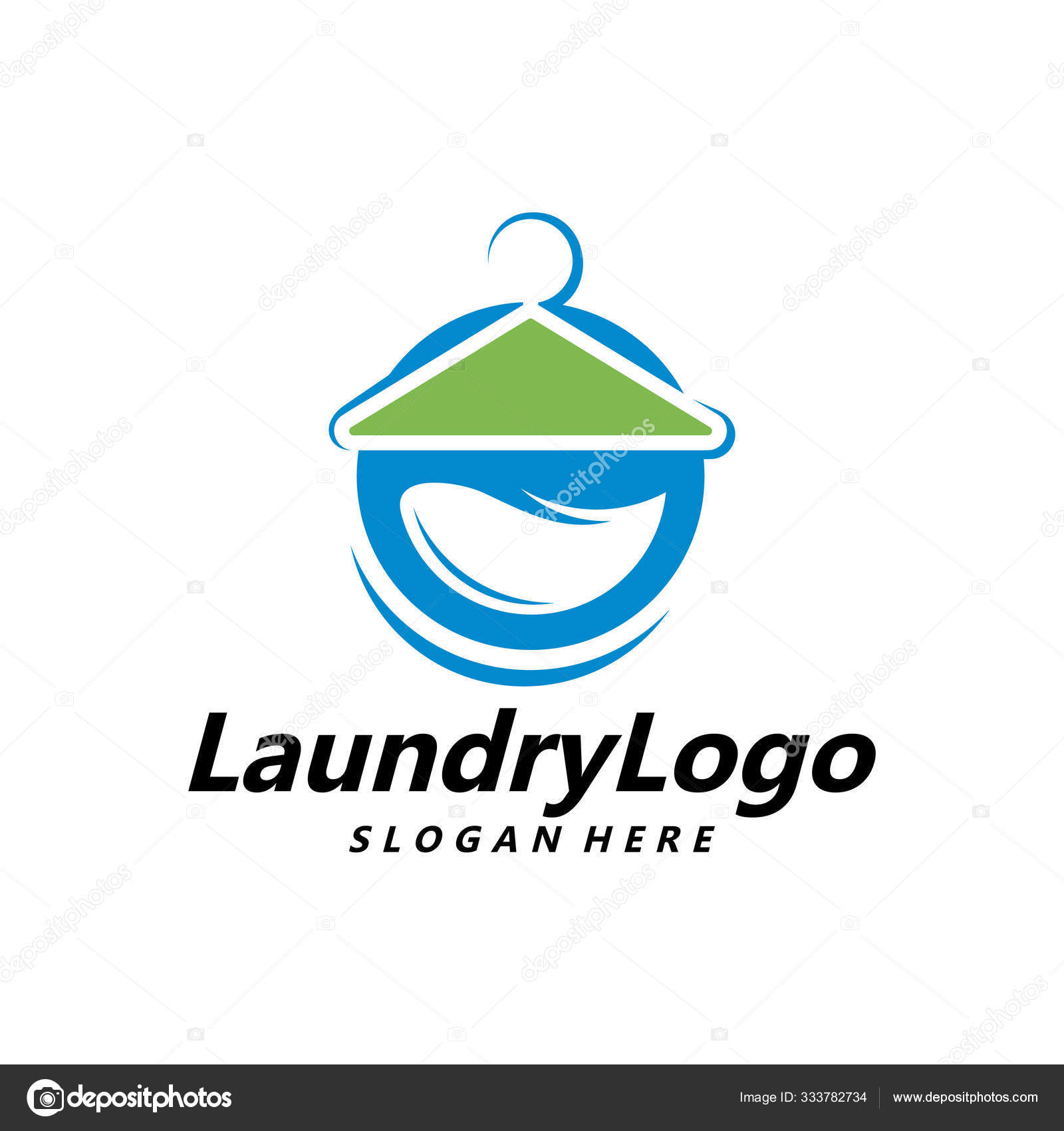 Laundry Logo Template Design Vector Cleaning Service Logo Concept