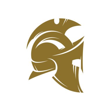 Sparta Logo Tasarım Vektör Şablonu, Spartan Miğfer Logosu Konsepti, Amblem, Konsept Tasarım, Yaratıcı Sembol, Simge Simgesi, Simge