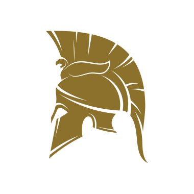 Sparta Logo Tasarım Vektör Şablonu, Spartan Miğfer Logosu Konsepti, Amblem, Konsept Tasarım, Yaratıcı Sembol, Simge Simgesi, Simge