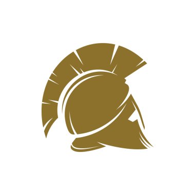 Sparta Logo Tasarım Vektör Şablonu, Spartan Miğfer Logosu Konsepti, Amblem, Konsept Tasarım, Yaratıcı Sembol, Simge Simgesi, Simge