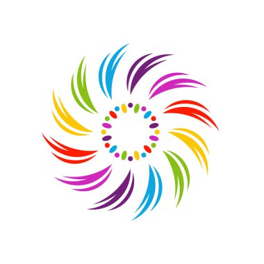 Havai fişek çizgisi simgesi ve mutlu yeni yıl havai fişek vektör tasarımı, yaratıcı simge, tasarım konsepti