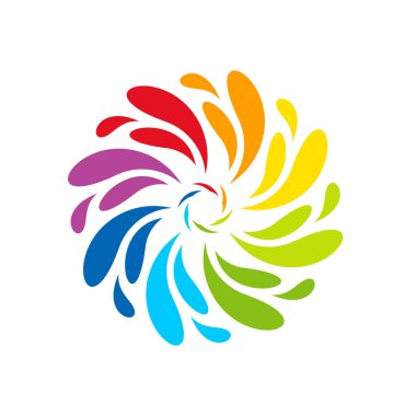 Havai fişek çizgisi simgesi ve mutlu yeni yıl havai fişek vektör tasarımı, yaratıcı simge, tasarım konsepti