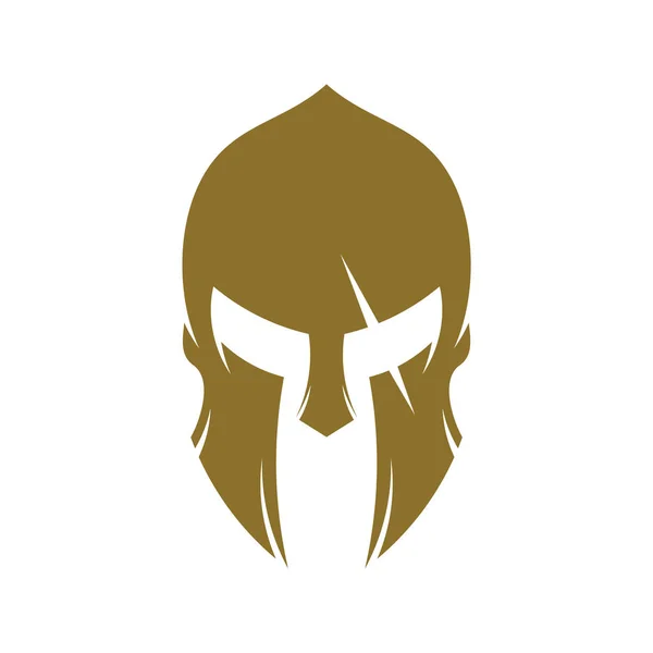 Spartan Logo Design Vector Template, Spartan Helmet Logo Concept, Emblema, Concept Design, Simbolo creativo, Icona — Vettoriale Stock