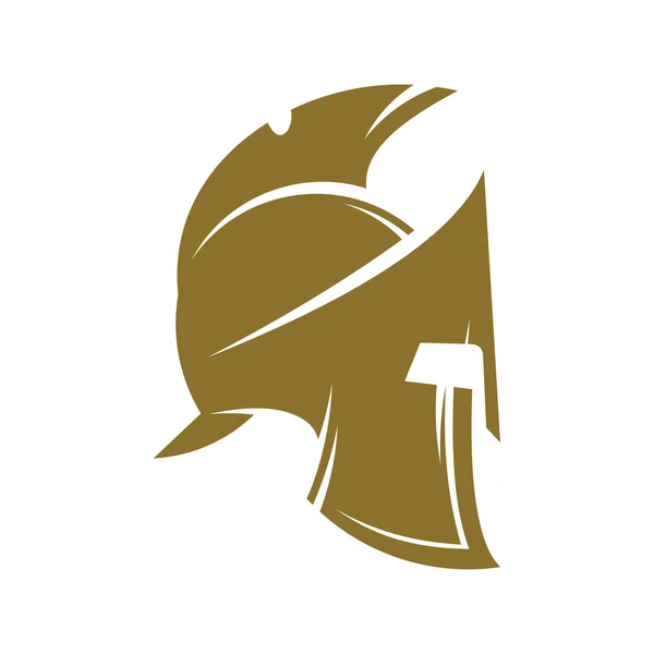 Spartan Logo Design Vector Template, Spartan Helmet Logo Concept, Emblema, Concept Design, Simbolo creativo, Icona — Vettoriale Stock