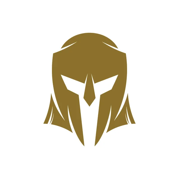 Spartan Logo Design Vector Template, Spartan Helmet Logo Concept, Emblema, Concept Design, Simbolo creativo, Icona — Vettoriale Stock