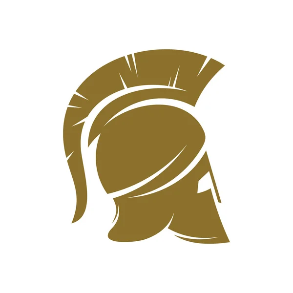 Spartanisches Logo Design Vektorschablone, spartanisches Helm Logo Konzept, Emblem, Konzeptdesign, kreatives Symbol, Symbol — Stockvektor