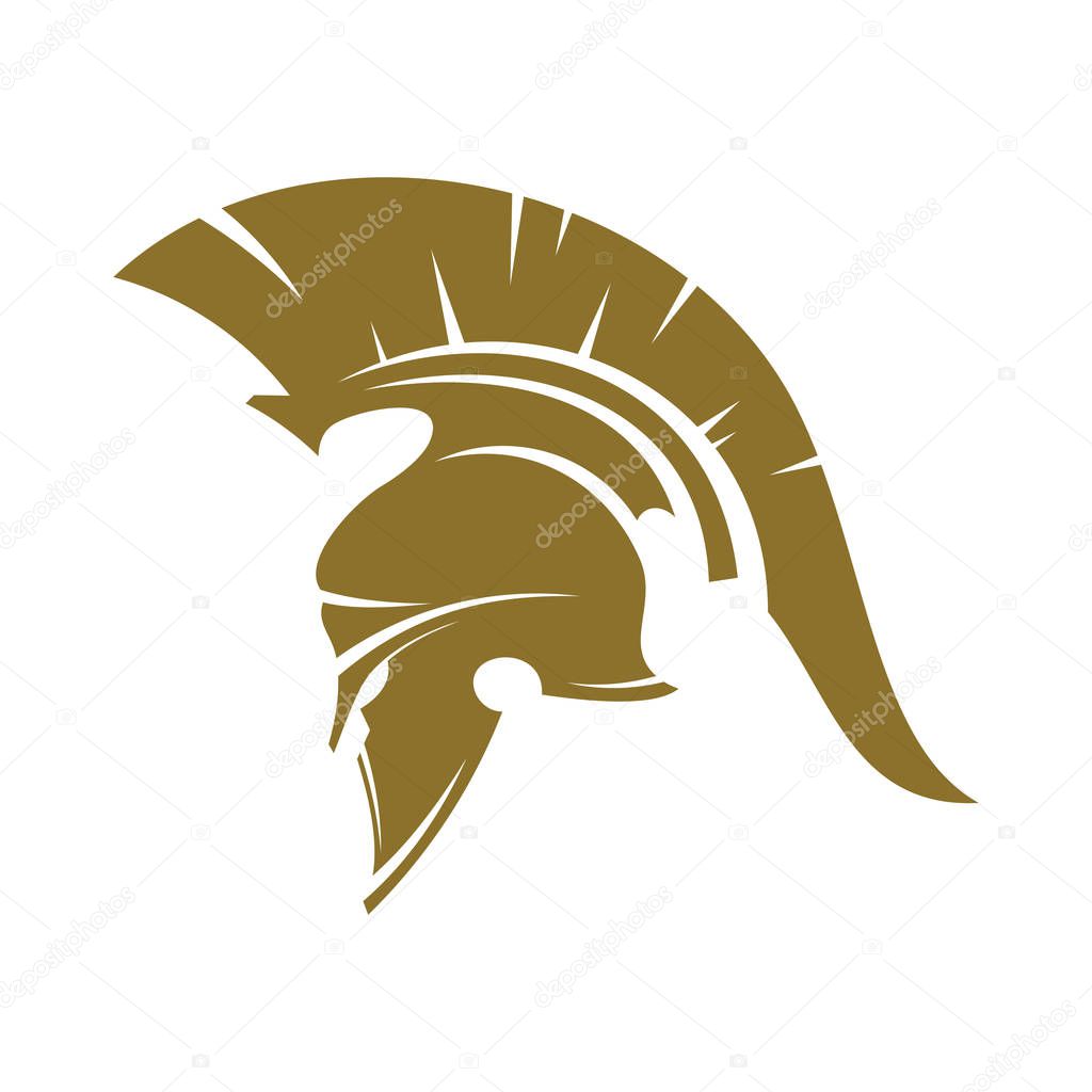 Spartan Logo Design Vector Template, Spartan Helmet Logo Concept, Emblem, Concept Design, Creative Symbol, Icon