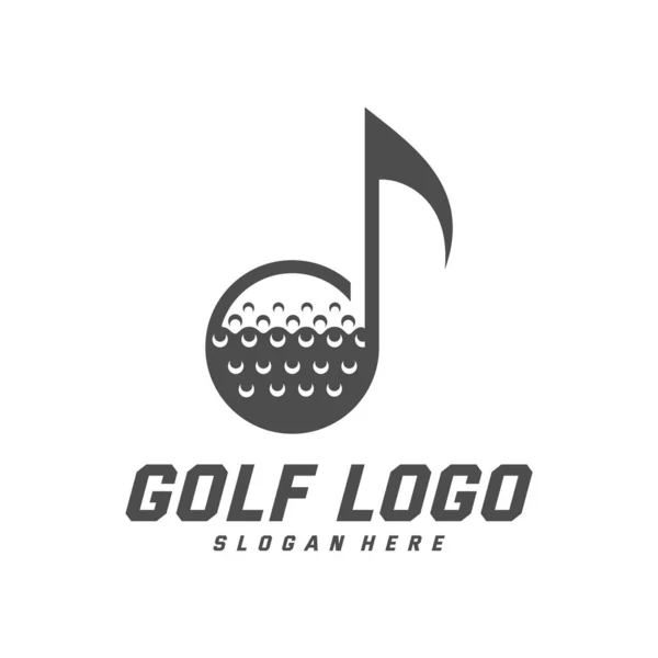 Golf logo ontwerp vector template, Vector label van golf, Logo van golf kampioenschap, illustratie, Creatief pictogram, ontwerp concept — Stockvector