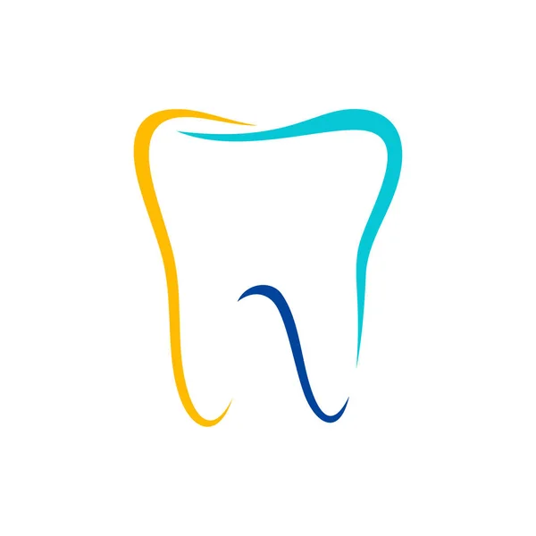 Fogászati logó tervezés Sablon. Creative Dentist logó koncepció. Dental Clinic Creative Company Vector logó. — Stock Vector