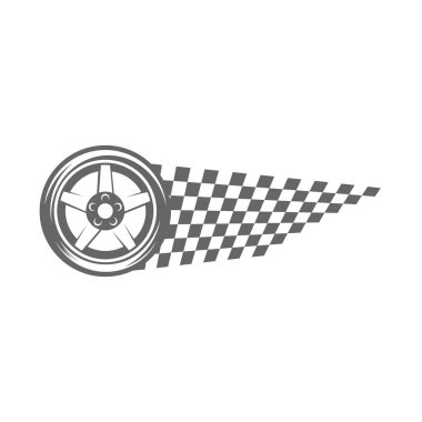 Lastik logo vektör resimleme şablonu