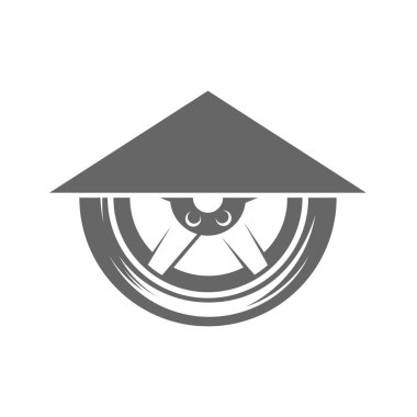 Lastik logo vektör resimleme şablonu