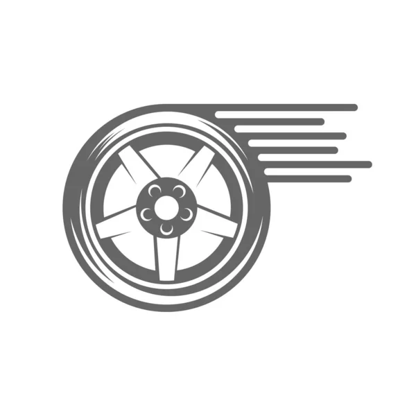 Plantilla de diseño de ilustración de icono de vector de logotipo Fast Tire — Archivo Imágenes Vectoriales